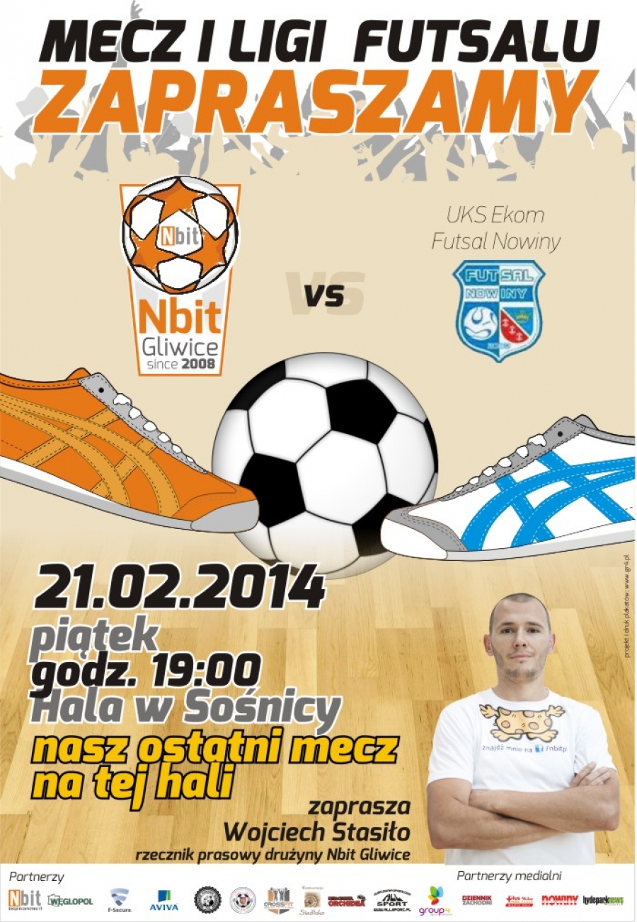 Zapraszamy na mecz Nbit vs UKS Ekom Futsal Nowiny